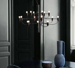 Suspension*Flos Suspension, 2097/18, , 2700K, Ø69cm, H51cm - noir (ampoules dépolies)