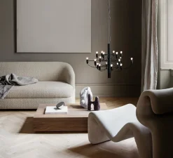 Suspension*Flos Suspension, 2097/18, , 2700K, Ø69cm, H51cm - noir (ampoules dépolies)