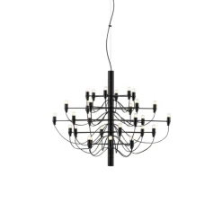 Suspension, 2097/30, noir (ampoules dépolies), 2700K, Ø88cm, H72cm - Flos