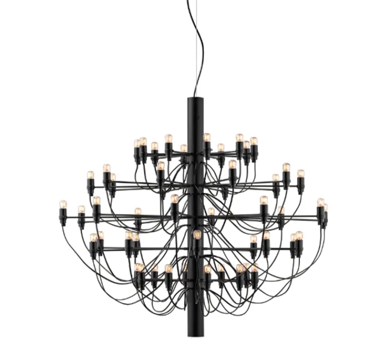 Suspension*Flos Suspension, 2097/50, , 2200K, Ø100cm, H88cm - noir (ampoules transparentes)