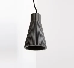 Suspension, [S1], Gris foncé, Ø14cm, H23cm - GANTLights