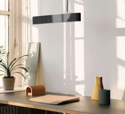 Suspension, [S4], Gris foncé, LED, dim, 2700K, 1500 lm, L61cm, H8cm - GANTLights