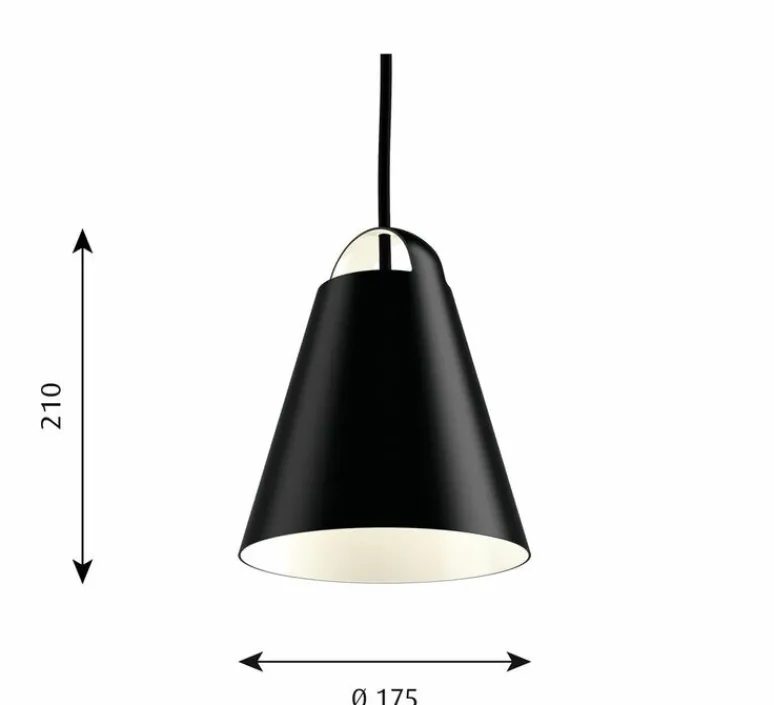 Suspension*Louis Poulsen Suspension, Above, , Ø17,5cm, H21cm - noir