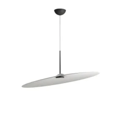 Suspension accoustique, Acustica F58, Béton, IP40, LED, dim, 2700K, 1604 lm, Ø120cm, H11cm - Fabbian