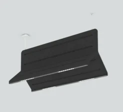 Suspension accoustique, Muse Double Light , anthracite, LED, dim, 4000K, 4400 lm, L160cm, H70cm - XAL