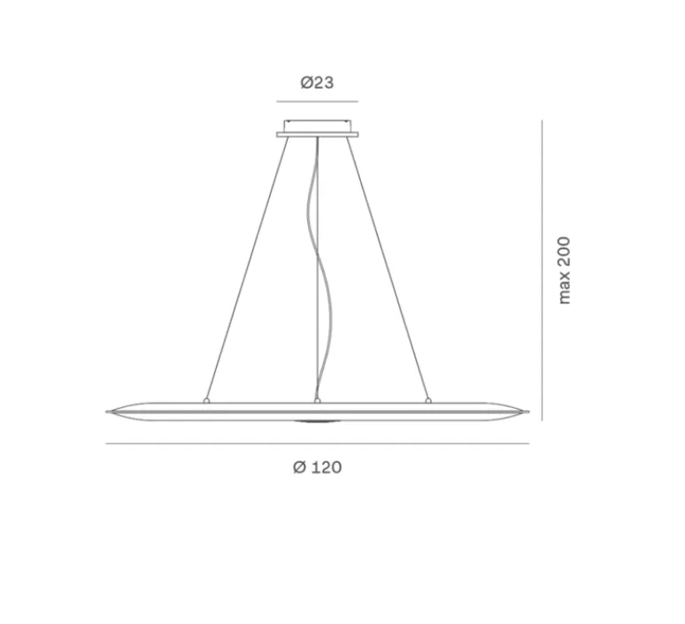 Suspension*Rotaliana Suspension accoustique, Sol H2, , LED, 2700K, 7880 lm, Ø120cm, H6cm - blanc