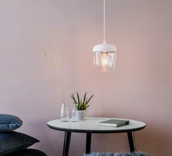 Suspension*Umage Suspension, Acorn, blanc & laiton, Ø14cm, H16cm - blanc & laiton