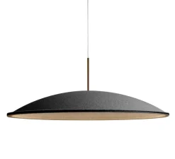 Suspension acoustique, Phi, bronze, noir, IP40, LED, 2700K, 538 lm, Ø56cm, H19,4cm - Panzeri