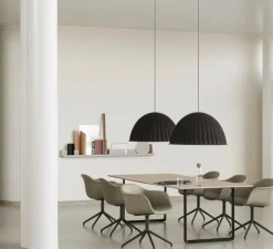 Suspension, acoustique, UNDER THE BELL, noir, Ø55cm, H31cm - Muuto