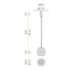 Suspension*Panzeri Suspension, Adamas, , LED, dim, 2700K, 624 lm, Ø22,5cm, H23cm - verre vert, structure noire