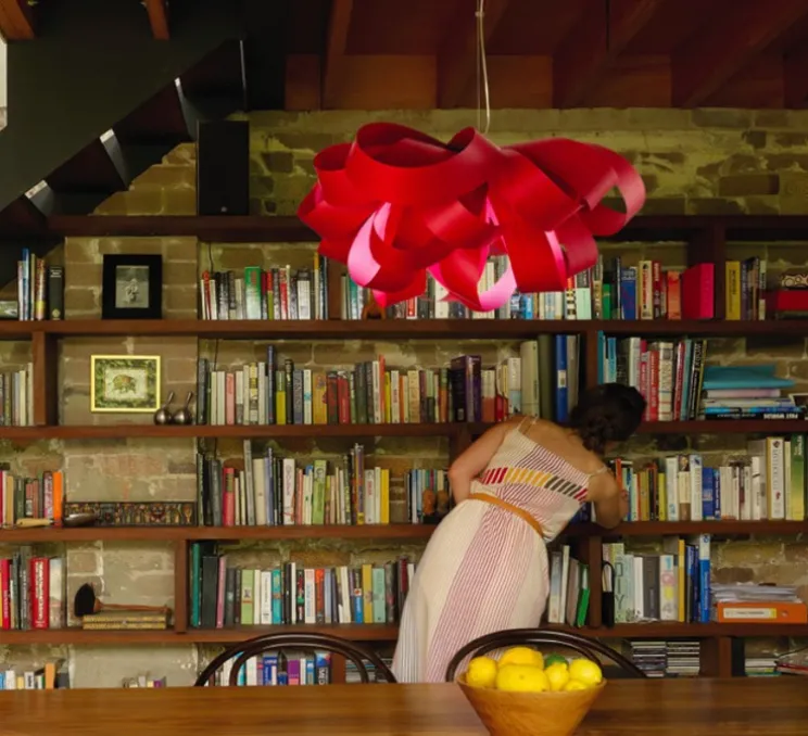 Suspension, Agatha, rouge, Ø76cm, H37cm - LZF