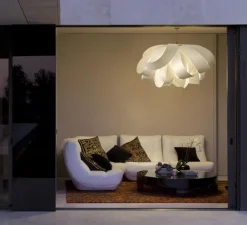 Suspension, Agatha, SG, blanc ivoire, H82cm, Ø140cm - LZF