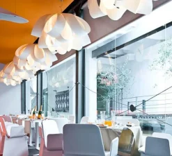 Suspension, Agatha, SG, blanc ivoire, H82cm, Ø140cm - LZF