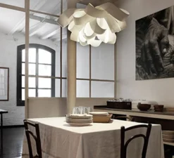 Suspension*LZF Suspension, Agatha, SP, , Ø76cm, H37cm - blanc ivoire