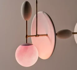 Suspension*Sphaer Suspension, Aglae, , L77,5cm, H41cm - blanc, rose