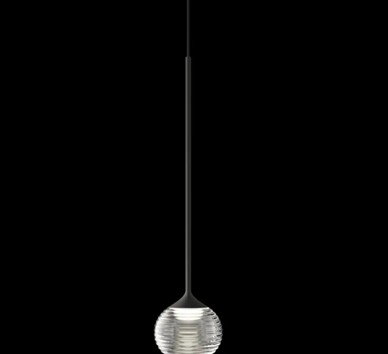 Suspension*Vibia Suspension, Algorithm 0820, , LED, dim, Dali Push 1-10V, 2700K, 312 lm, Ø9cm, H39cm - graphite