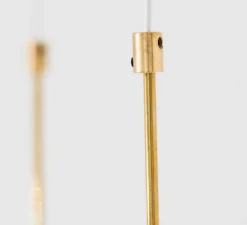 Suspension*OliveLab Suspension, Ali di Luce, 2, , LED, 2700K, 400 lm, L20cm, H160cm - blanc, terracotta et laiton