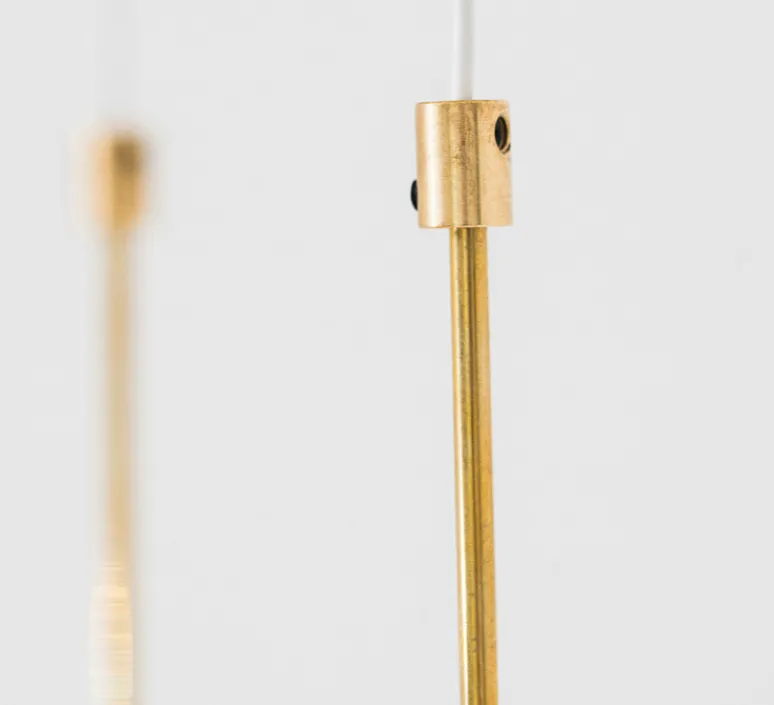 Suspension*OliveLab Suspension, Ali di Luce, 2, , LED, 2700K, 400 lm, L20cm, H160cm - blanc, terracotta et laiton