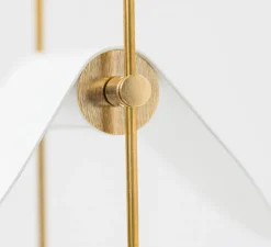 Suspension*OliveLab Suspension, Ali di Luce, 2, , LED, 2700K, 400 lm, L20cm, H160cm - blanc, terracotta et laiton