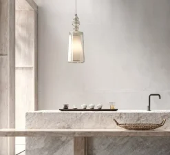 Suspension*Karman Suspension, Alibaglass, grande, , Ø24cm, H65cm - pyrex transparent