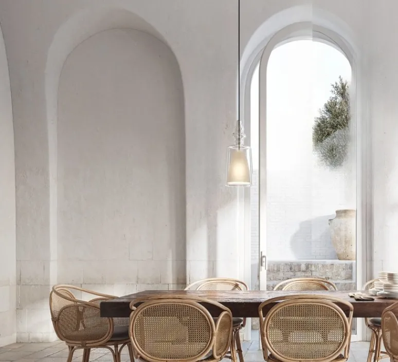 Suspension*Karman Suspension, Alibaglass, medium, , Ø18cm, H41cm - pyrex transparent