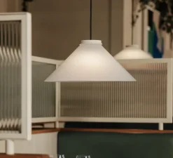 Suspension, Aline 40, blanc coton, Ø40cm, H17cm - Pholc