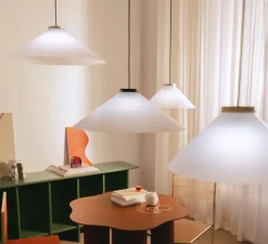 Suspension, Aline 40, blanc coton, Ø40cm, H17cm - Pholc