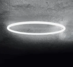 Suspension, Alphabet of light circular,blanc, LED, Ø155cm, H5cm - Artemide