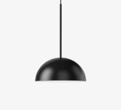 Suspension, Aluna, noir mat, LED, 2700K, 802 lm, Ø38cm, H19,1cm - Bolia