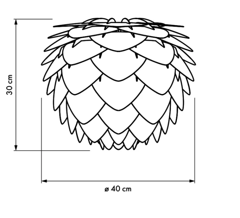 Suspension*Umage Suspension, Aluvia mini , , Ø40cm, H30cm - gris