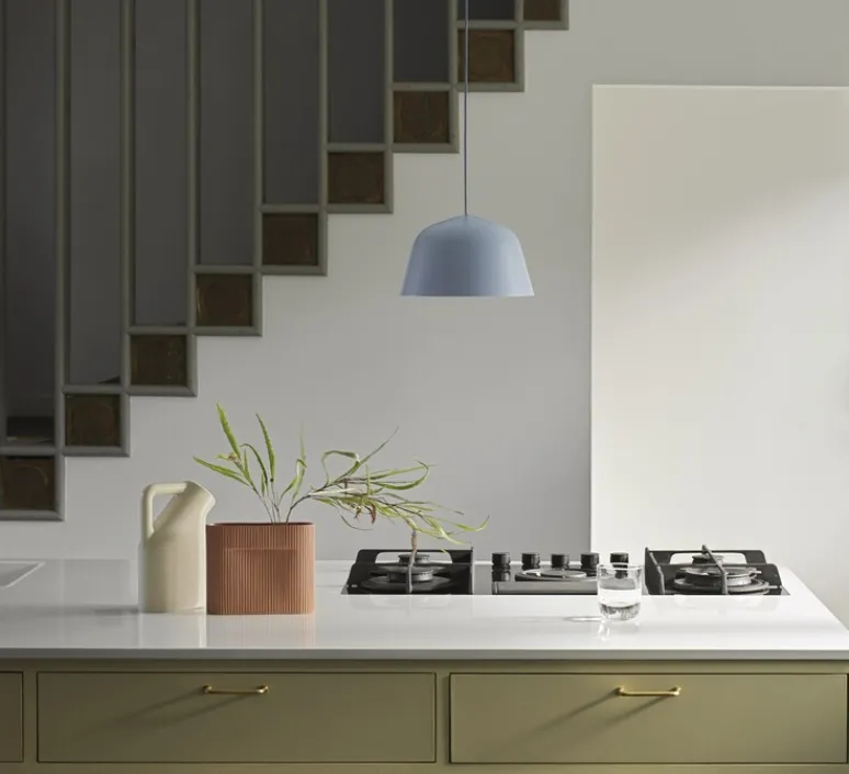 Suspension*Muuto Suspension, Ambit 25, , LED, K, lm, Ø25cm, H15cm - Bleu clair