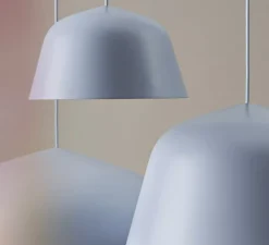 Suspension*Muuto Suspension, Ambit 25, , LED, K, lm, Ø25cm, H15cm - Bleu clair