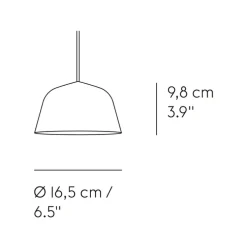 Suspension, Ambit mini, vert, LED, 2700K, 400lm, GX53, Ø16,7cm, H9,8cm - Muuto