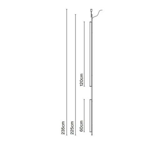 Suspension, Ambrosia V 235, or, LED, dim, 3000K, 5016 lm, L3,5cm, H235cm - Marset