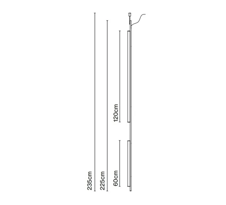 Suspension, Ambrosia V 235, or, LED, dim, 3000K, 5016 lm, L3,5cm, H235cm - Marset