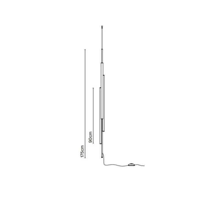 Suspension*Marset Suspension, Ambrosia V 175 plug in, , LED, dim, 2700K, 4788 lm, Ø7cm, H175cm - or mat