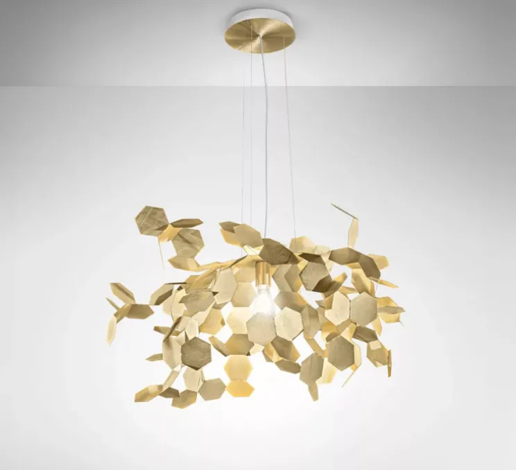 Suspension, Andromeda, laiton, Ø90cm, H60cm - Zava