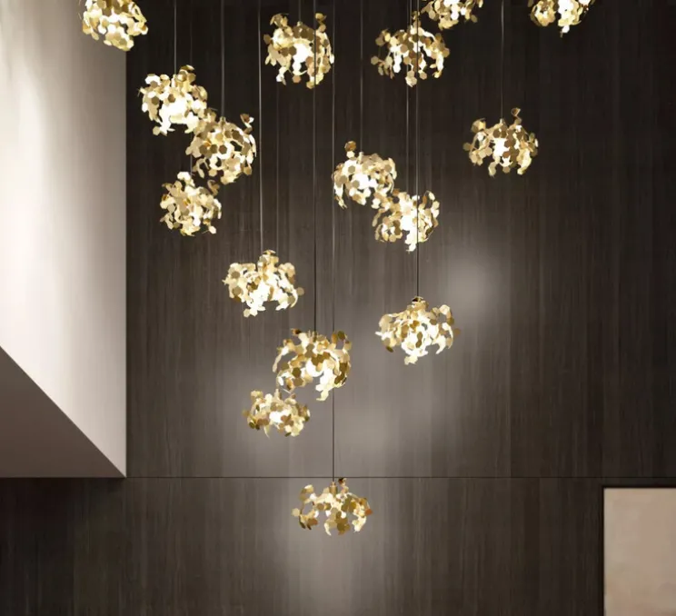 Suspension, Andromeda, laiton, Ø90cm, H60cm - Zava