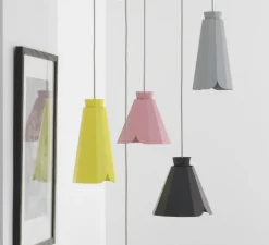 Suspension, Ankara, Medium, noir, câble gris, Ø21,8cm, H20,8cm - MATIERE-GRISE