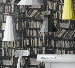 Suspension, Ankara, Medium, noir, câble gris, Ø21,8cm, H20,8cm - MATIERE-GRISE