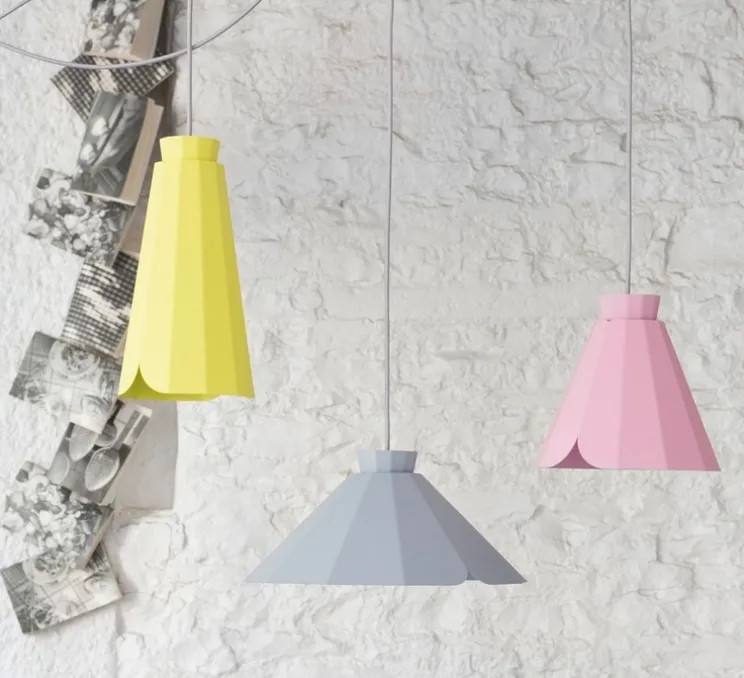 Suspension, Ankara, Plate, nuage, câble gris, Ø34,3, H15,7cm - MATIERE-GRISE