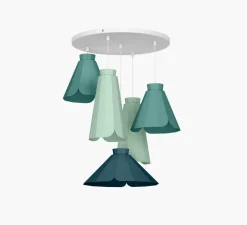 Suspension*Matière Grise Suspension, ANKARA Set 5, , L56cm, H80cm - bleu Paon