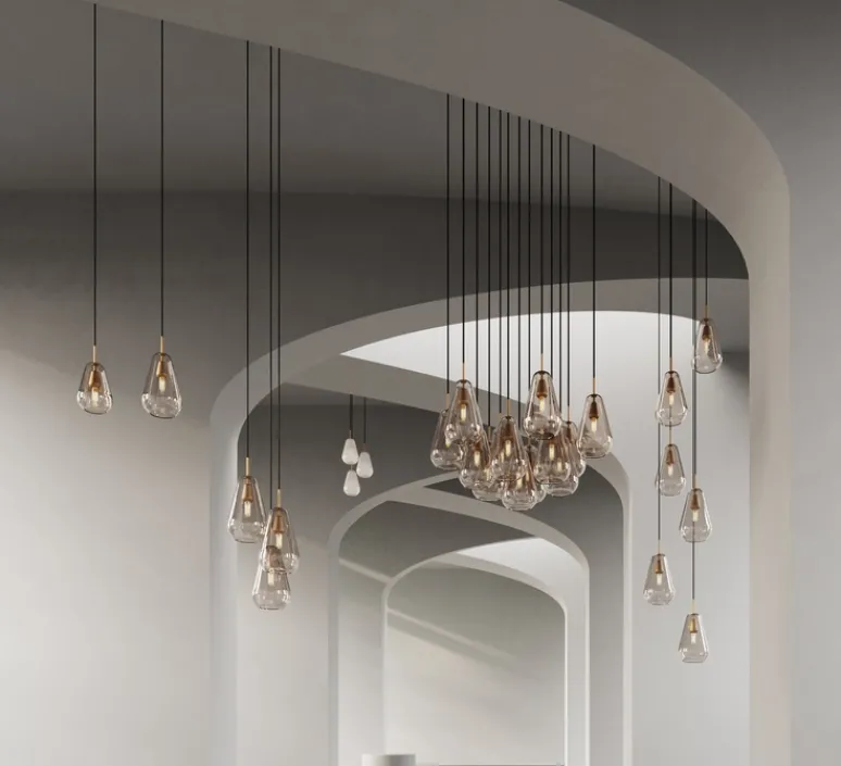 Suspension*Nuura Suspension, Anoli 6, , Ø46,5cm, H250cm - blanc