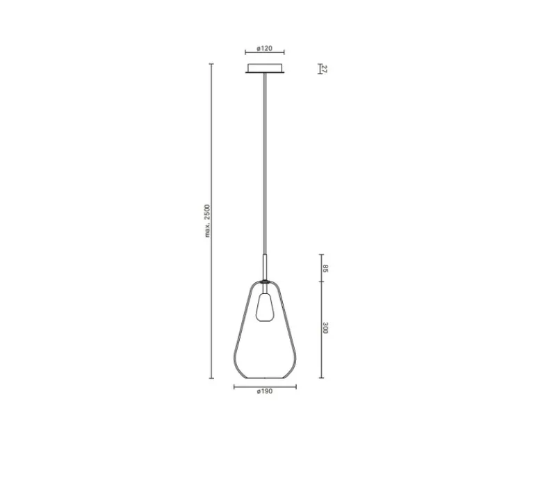 Suspension*Nuura Suspension, Anoli Small, , Ø16cm, H31,5cm - or, fumé