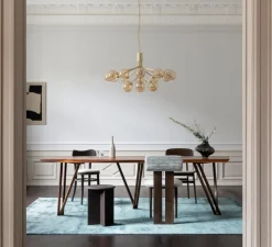 Suspension*Nuura Suspension, Apiales 18, transparent, Ø89cm, H48cm - laiton, verre