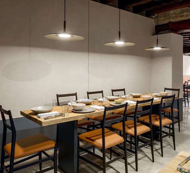 Suspension*Foscarini Suspension, Aplomb Large, , LED, 2700K, 1279lm, Ø45cm, H20cm - gris