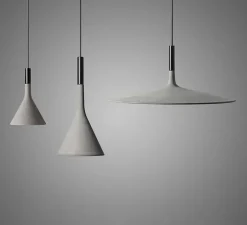 Suspension*Foscarini Suspension, Aplomb Large, , LED, 2700K, 1279lm, Ø45cm, H20cm - gris