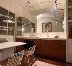 Suspension, Aplomb Large, variable, blanc, LED, 2700K, 1279lm, Ø45cm, H20cm - Foscarini