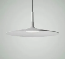 Suspension, Aplomb Large, variable, blanc, LED, 2700K, 1279lm, Ø45cm, H20cm - Foscarini
