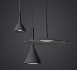 Suspension, Aplomb Mini, anthracite, Ø12cm, H20cm - Foscarini